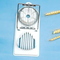 Coupe-œufs 2 en 1 avec fil en acier inoxydable pour la cuisine