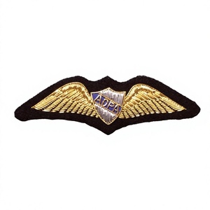 Parches de Fieltro No Tejido Bordados a Mano con Diseño de Alas AOPA - Accesorios Ecológicos para Ropa, Estilo Clásico, con Pin de Seguridad - Product Image 1