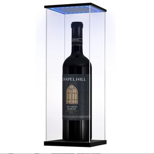 Boîte <span class=keywords><strong>de</strong></span> présentation <span class=keywords><strong>de</strong></span> bouteille <span class=keywords><strong>de</strong></span> vin en acrylique réglable anti-poussière personnalisée avec lumière LED pour vin rouge, bière et <span class=keywords><strong>whisky</strong></span> - Product Image 2