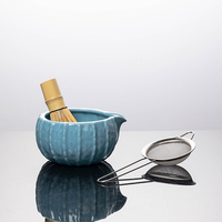 Ensemble de cinq pièces de thé matcha au cactus, écologique, durable, de qualité alimentaire, en céramique moderne, logo personnalisable, outils pour le thé de l'après-midi