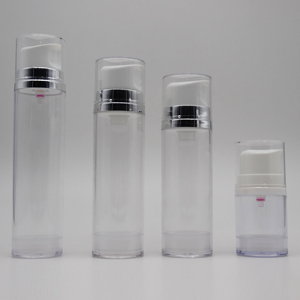 Botella de bomba de suero sin aire redonda, botella de loción sin aire de plata de 200ml, venta al por mayor - Product Image 6