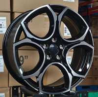 Nouvelle jante en alliage d'aluminium Flow Formed de 18 et 19 pouces, style OEM original, multi-rayons, finition noir brillant usiné, pour Golf 2025