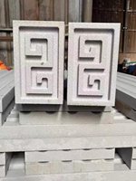 Líneas Decorativas para Pared Exterior de Estilo Chino Nuevo con Patrón Circular Tallado en las Esquinas, Columna Romana, Cornisa, Línea de Ventana de Cintura, EPS