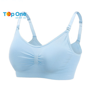 TopOne soutien-gorge d'allaitement post-partum soutien-gorge de distribution sans fil sans couture soutien-gorge d'allaitement de maternité sans trace pour les femmes enceintes - Product Image 5