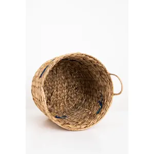 Haute Qualité Jacinthe D'eau Sissy Boy Panier Oranges Moyen Avec Poignée OEM Jacinthe Panier À Linge Pliable Meilleure Vente - Product Image 6