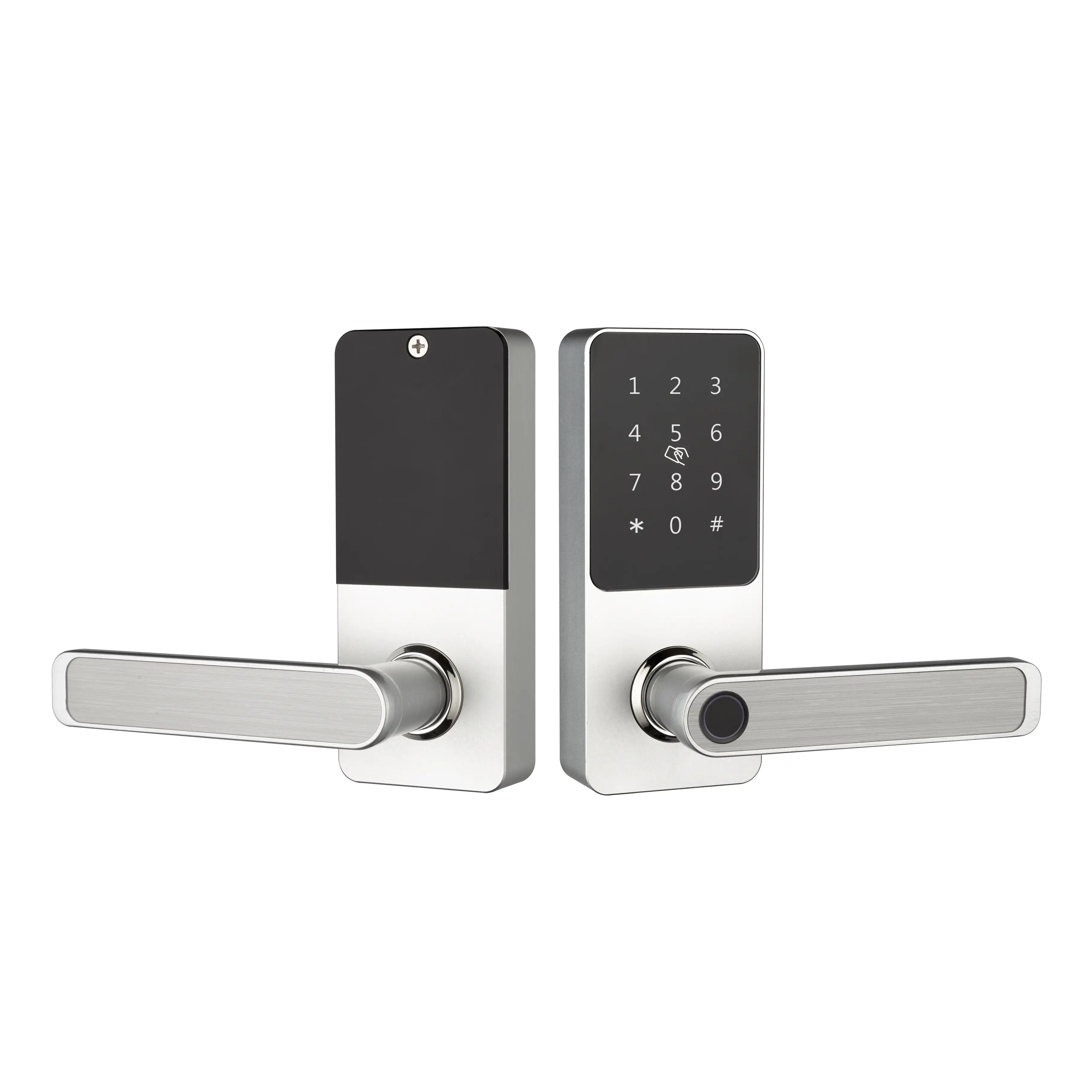 ドアスマートロックTuyaデジタルドアロックオフィスルーム指紋パスワードドアロックの魅力的なスリムなデザイン