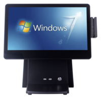 Sistema POS RFID Cashcow Cashcow602 para Minoristas, Pantalla Dual con Software, Lector de Tarjetas, Wi-Fi 6, Windows de 15.6''