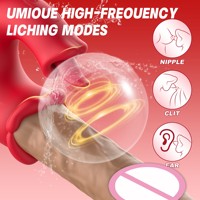 Juguete Sexual Estimulador de Clítoris y Punto G para Mujeres, Vibrador con 7 Vibraciones y 5 Modos de Lamido