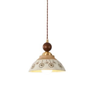 Lámpara Colgante de Cerámica E27, Luz Cálida, Redonda, Estilo Vintage, Iluminación para Dormitorio y Sala de Estar - Product Image 5