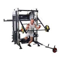 Machine Smith multifonctionnelle commerciale pour le croisement de câble d'entraînement d'haltérophilie de gymnastique à domicile pour la poitrine et la musculation