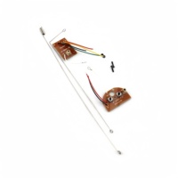 Module de circuit de commutation de télécommande sans fil à deux canaux 27 MHz : carte émetteur de télécommande + carte récepteur + antenne