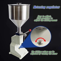 Machine de remplissage manuelle HIPAC A03 pour bouteilles de parfum, eau, crème cosmétique, huile, miel, liquide, pâte