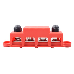 MoTuBike 4 <b>Terminal</b> Busbar 250A Pure Copper Screw <b>Terminals</b> For 12V-48V RV Yacht Boat Car - Product Image 4