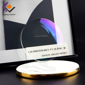 เลนส์แว่นตาโฟโตโครมิก 1.56 PGX แบบแบนด้านบน สีเทา โฟโต้เกรย์ เลนส์สองชั้นสำหรับแว่นตา - Product Image 4