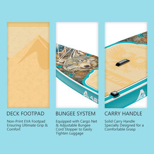 Planche de paddle gonflable SUP 11' x 33" x 6" en gros, OEM, stable, polyvalente, pour le tourisme, directement de l'usine - Product Image 5