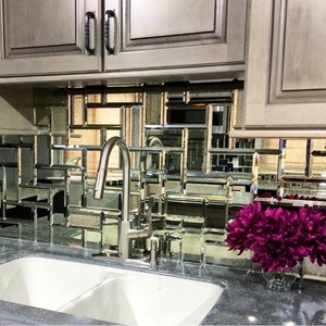 High Quality Decorative Polish Beveled <b>Mirror</b> Tile <b>Silver</b> Wall <b>Mirror</b> - Product Image 5