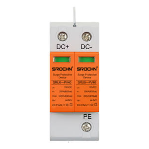 Dispositivo <span class=keywords><strong>di</strong></span> Protezione da Sovratensioni SROCHN SRU6-PV40 2P DC 150V T2 20KA-40KA, Protezione da Fulmini SPD per Sistemi Fotovoltaici DC - Product Image 1