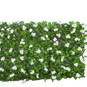 Wholesale Heat Treated Wood Security Fence Panels Artificial <strong>Leaf</strong> &amp; Flower Vines <strong>Trellis</strong> Grass Panels for Outdoor Garden Walls - Product Image 1