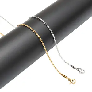 经典女性珠宝球蛇十字O电缆盒古巴链意大利不锈钢项链饰品套装