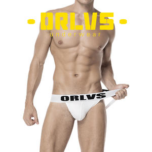 Perizoma Sospensorio da Uomo All'ingrosso Sexy Firmato con Fascia in Vita a Lettere a Vita Bassa e Retro Aperto Lingerie Erotica da Gay Clubwear - Product Image 2