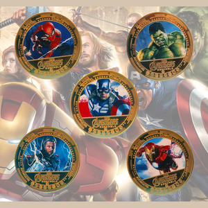 Monedas Conmemorativas de Metal de los Héroes de Marvel, Temática de Películas Americanas Más Vendidas, Monedas de Desafío de <span class=keywords><strong>Hulk</strong></span> <span class=keywords><strong>y</strong></span> <span class=keywords><strong>Thor</strong></span> - Product Image 1