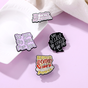 Custom non perdere il cuore più spille amore per se stessi ragazza spille in <span class=keywords><strong>smalto</strong></span> energia positiva distintivi per femminismo regalo per le amiche - Product Image 6