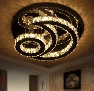 Zèle éclairage moderne LED cristal plafonnier de haute qualité pour hôtel appartement mariage salon chambre acier pour salle d'exposition - Product Image 1