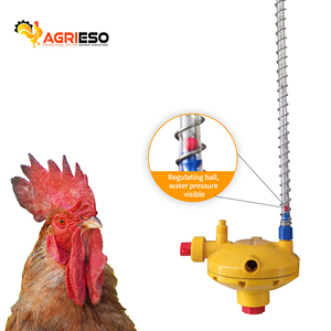 Agrieso, mejor rendimiento, amarillo, Equipo automático para aves de corral, línea para beber, regulador de presión de <span class=keywords><strong>agua</strong></span> de plástico para pollos - Product Image 2