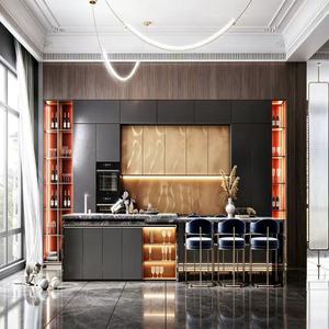 Gabinetes de <span class=keywords><strong>Cocina</strong></span> Personalizados de Estilo Europeo Premium BALOM, Isla Central Moderna de Mármol, <span class=keywords><strong>Armario</strong></span> de <span class=keywords><strong>Cocina</strong></span> para el Hogar - Product Image 5