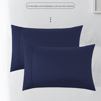 Taie d'oreiller douce brossée pour hôtel, fournisseur de linge de lit, emballage personnalisé