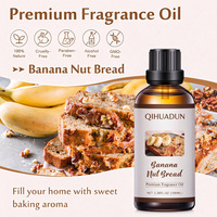 Huile parfumée premium en vrac pour pain aux bananes, huile aromatique sucrée pour la pâtisserie, pour diffuseur à bâtonnets, bougies, fabrication de savons, logo personnalisé pris en charge