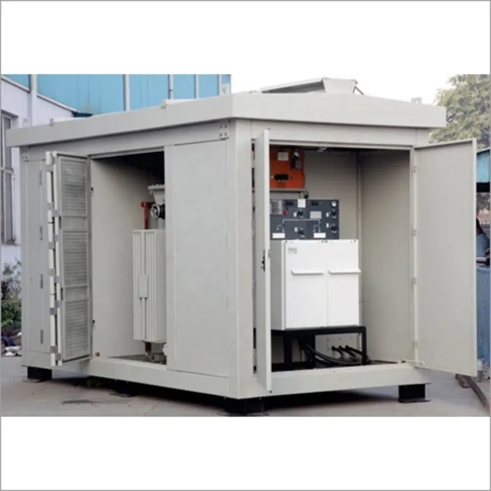 Sottostazioni prefabbricate per esterni 1000kva 2000kva trasformatore di distribuzione dell'energia in metallo sottostazione di tipo Box per apparecchiature elettriche