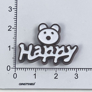 Accesorios de joyería DIY Happy Bear, dijes decorativos de resina plástica para fundas de teléfono y pantuflas - Product Image 2