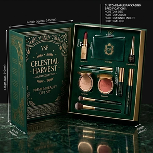 Custom Logo Luxury Book Style Cosmetic Packaging Box with Insert Magnetic Closure Paper Rigid Gift Boxes for Beauty Product Sets - Product Image 1