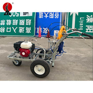 <span class=keywords><strong>Peinture</strong></span> à froid 2 pistolets manuels Airless Line Striper Machine de pulvérisation de marquage routier - Product Image 2