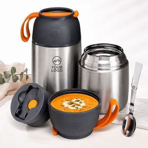 Thermos isotherme en acier inoxydable 304 pour enfants, boîte à lunch portable, anti-fuite, avec cuillère, pour le camping et les voyages - Product Image 5