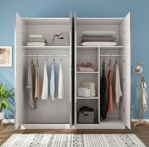 Armario de Madera Simple para el Hogar, Mueble de Almacenamiento para Dormitorio, Mueble para Sala de Estar - Product Image 3