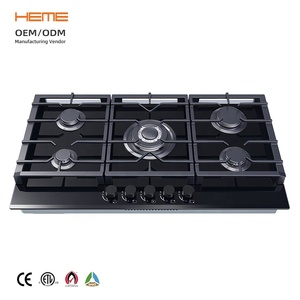 Chinese Built in Supplier 36 Inch 8mm Thickness Tempered Glass Gas <b>Stove</b> With 5 Burner Gas Cooktop - Product Image 1
