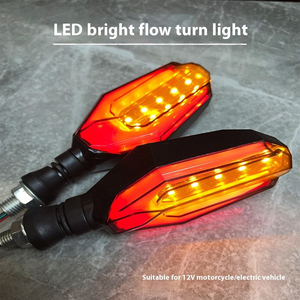 Luz LED de Señal de Giro de 12V para Motocicleta, Scooter, ATV, Intermitente con Efecto de Agua Fluyendo, Luz Diurna/Universal - Product Image 2