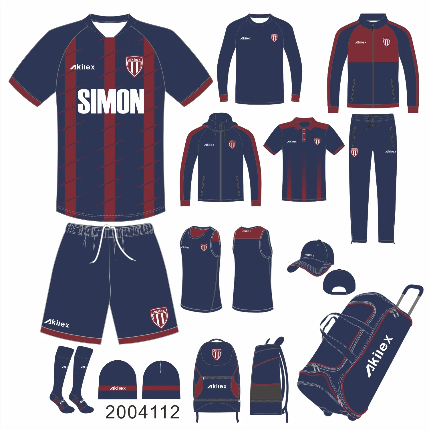 Custom new design high quality factory Original football full set football team uniform training men soccer kit for sale