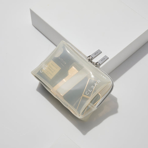 Bolsa de Cosméticos Transparente de PVC Rosa con Logotipo Personalizado al por Mayor, Estuche de Cosméticos Pequeño Transparente <span class=keywords><strong>Ccee</strong></span> - Product Image 4
