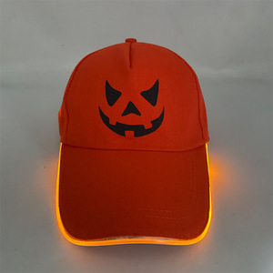 Custom Cotton Sport Promotional Caps with LED Lights and Silk Screen Printing