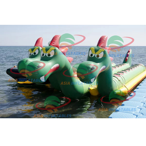 Resort Juguetes Juegos de Deportes Acuáticos de mar dragón inflable flotador barco Banana <span class=keywords><strong>Boat</strong></span> - Product Image 2