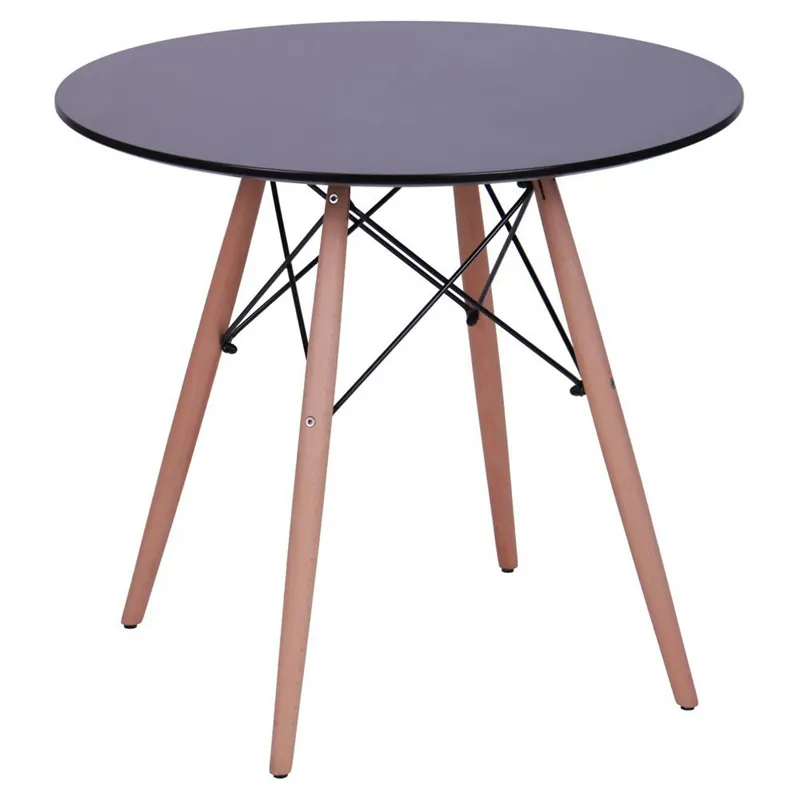 China Supplier MDF Top Cheap Dining Room Tables Kitchen Round Table For Restaurant