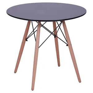 China Supplier MDF Top Cheap Dining Room Tables Kitchen Round Table For Restaurant