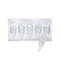 Moule en silicone 3D pour fleurs, 5 styles, pour nail art floral, moule en silicone souple réutilisable, outil de décoration d'ongles