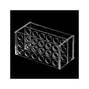 Ospedale multifunzionale trasparente acrilico Test tubo espositore da tavolo acrilico porta siringa dentale Organizer - Product Image 4