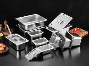 Khay Đựng Đồ Ăn Gn 11 Pan 1/1 <span class=keywords><strong>Ss</strong></span> Gastro Gastronorm Khay Cỡ Khay Đựng Thức Ăn Bằng Thép Không Gỉ - Product Image 3