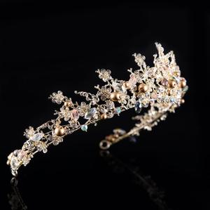 Couronne de mariée de <span class=keywords><strong>luxe</strong></span> en cristal pour mariage, tiare hawaïen, pour femmes et filles, accessoires pour cheveux, à la mode, nouvelle collection 2020 - Product Image 2