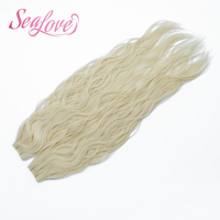 Extensiones de Cabello Humano Virgen de Doble Trama, Color Rubio, Estilo Nuevo, Invisibles, Liso Natural, Genius Weft, Ondulado Natural